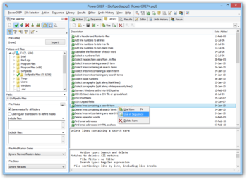 PowerGREP screenshot 6