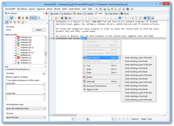 PowerGREP screenshot 8