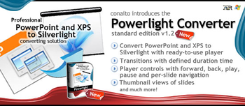 Powerlight Converter - Easy and rapid PowerPoint and XPS to Silverlight converting screenshot