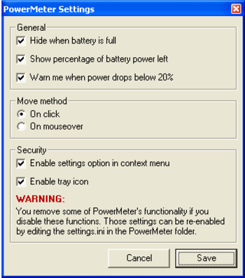PowerMeter screenshot 2