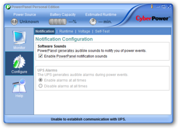 PowerPanel Personal Edition screenshot 3