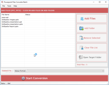 PowerPoint File Converter Batch screenshot