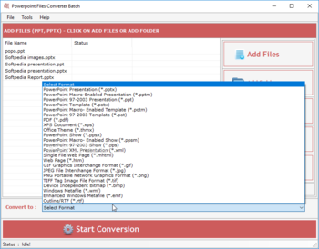 PowerPoint File Converter Batch screenshot 2