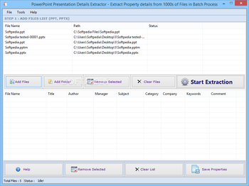 PowerPoint Presentation Details Extractor screenshot