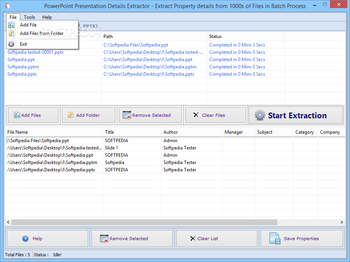 PowerPoint Presentation Details Extractor screenshot 2