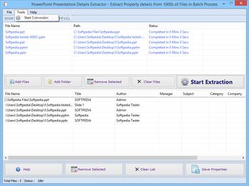 PowerPoint Presentation Details Extractor screenshot 3