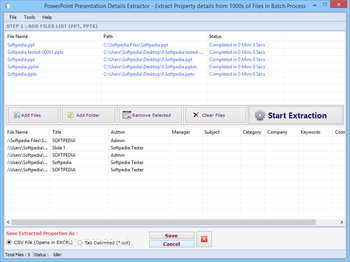 PowerPoint Presentation Details Extractor screenshot 4