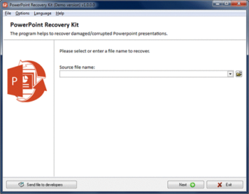 PowerPoint Recovery Kit screenshot
