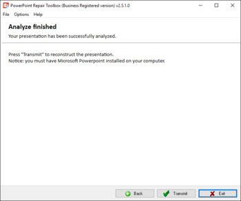 PowerPoint Repair Toolbox screenshot 4