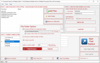 PowerPoint Search & Replace Batch screenshot 3