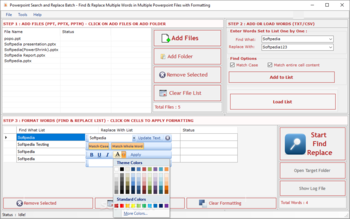 PowerPoint Search & Replace Batch screenshot 5