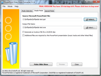 PowerPoint Slide Show Converter screenshot