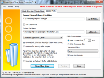 PowerPoint Slide Show Converter screenshot 2