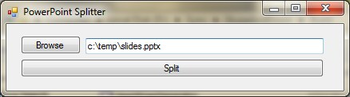 Powerpoint Splitter screenshot