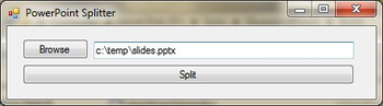 PowerPoint Splitter screenshot