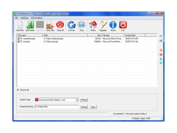 PowerPoint to Flash Converter 3000 screenshot