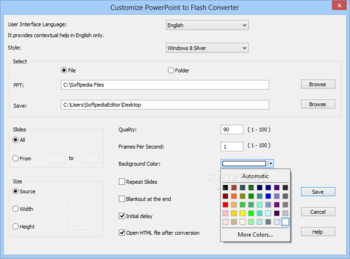 PowerPoint to Flash Converter screenshot 2