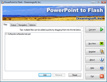 PowerPoint to Flash screenshot