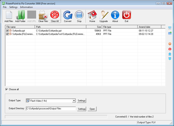 PowerPoint to Flv Converter 3000 screenshot