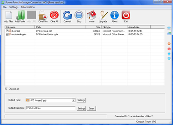 PowerPoint To Image Converter 3000 screenshot