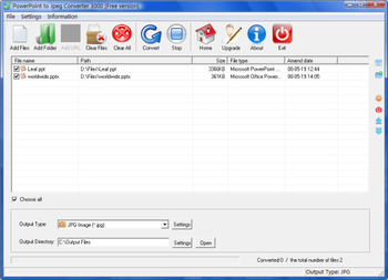PowerPoint to Jpeg Converter 3000 screenshot