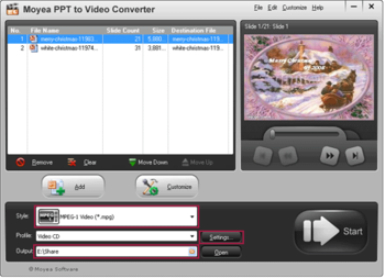 PowerPoint to MPEG Converter screenshot 2