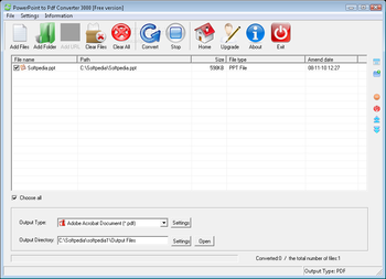 PowerPoint to Pdf Converter 3000 screenshot