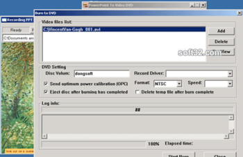PowerPoint to Video DVD screenshot 2
