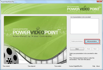 PowerPoint to YouTube Converter screenshot