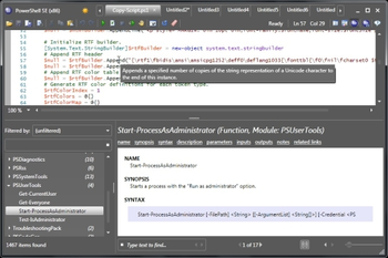 PowerShell SE screenshot