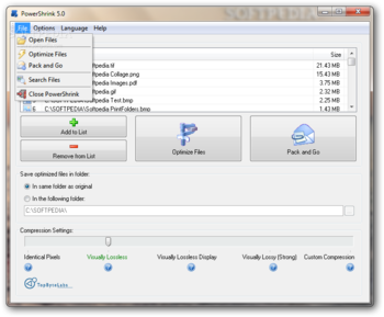 PowerShrink screenshot 2
