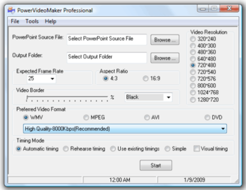 PowerVideoMaker Professional screenshot
