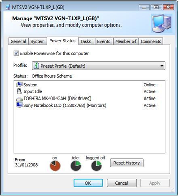 Powerwise screenshot