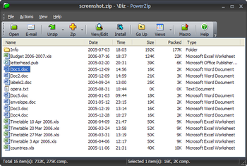 PowerZip screenshot 2