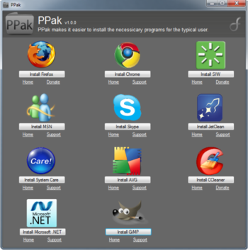 PPak screenshot