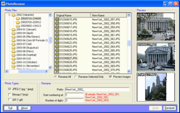 PPR - Pennock's Photo Renamer screenshot