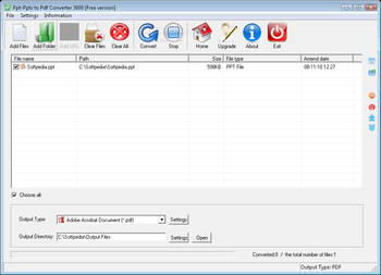 Ppt-Pptx to Pdf Converter 3000 screenshot