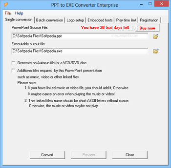 PPT to EXE Converter Enterprise screenshot
