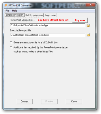 PPT to EXE Converter screenshot