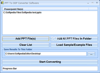PPT To ODP Converter Software screenshot