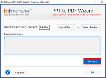 PPT to PDF Wizard screenshot 2