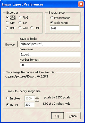 PPTools ImageExport screenshot