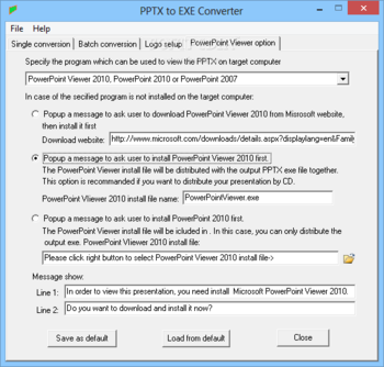 PPTX to EXE Converter screenshot 4