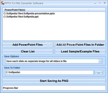 PPTX To PNG Converter Software screenshot