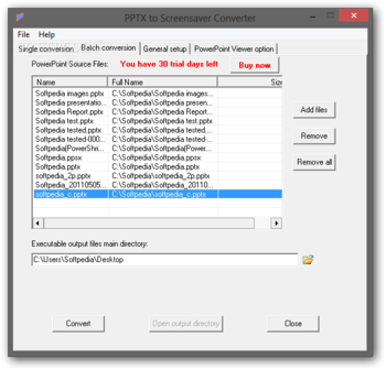 PPTX to Screensaver Converter screenshot 2