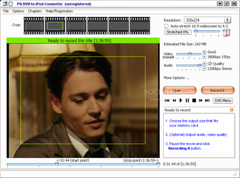 PQ DVD to iPod Converter screenshot