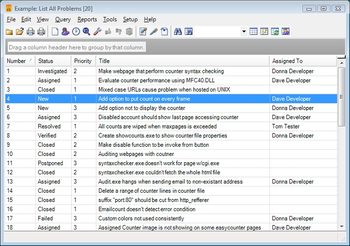 PR-Tracker Bug Tracking, Defect Tracking, Problem Tracking Software for  Windows and the Web screenshot 2