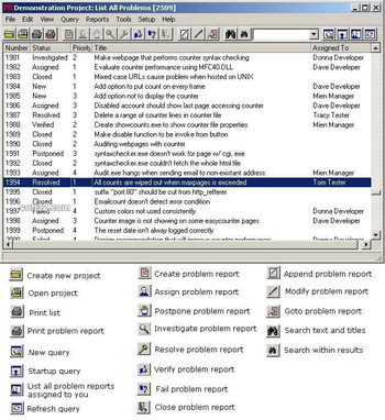 PR-Tracker Bug Tracking, Defect Tracking, Problem Tracking Software for  Windows and the Web screenshot 3