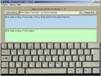 Practise Typing screenshot