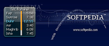 Prayer Times Vista Gadget screenshot